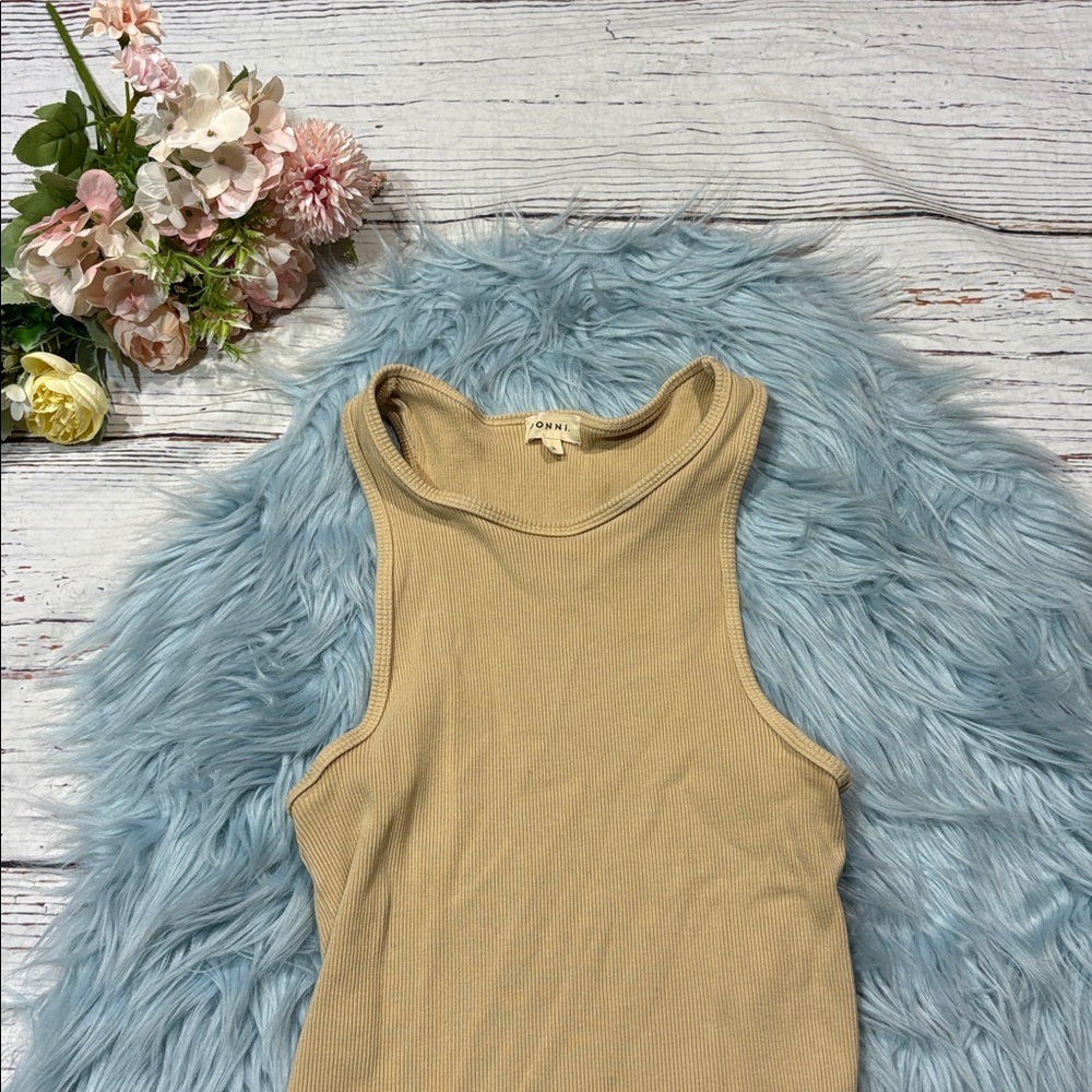 Donni Oat Rib High Neck Tank - Picture 6 of 8